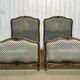 Pair of Louis XV style beech beds from the 1950s.
