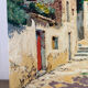 Spanish village, oil on canvas signed
