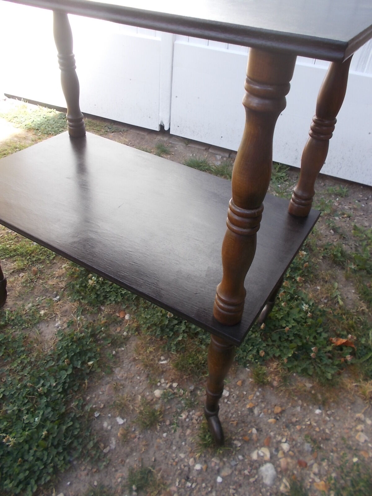 Wooden rolling table