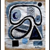 Croissant de lune bleu