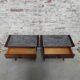 2 vintage bedside tables