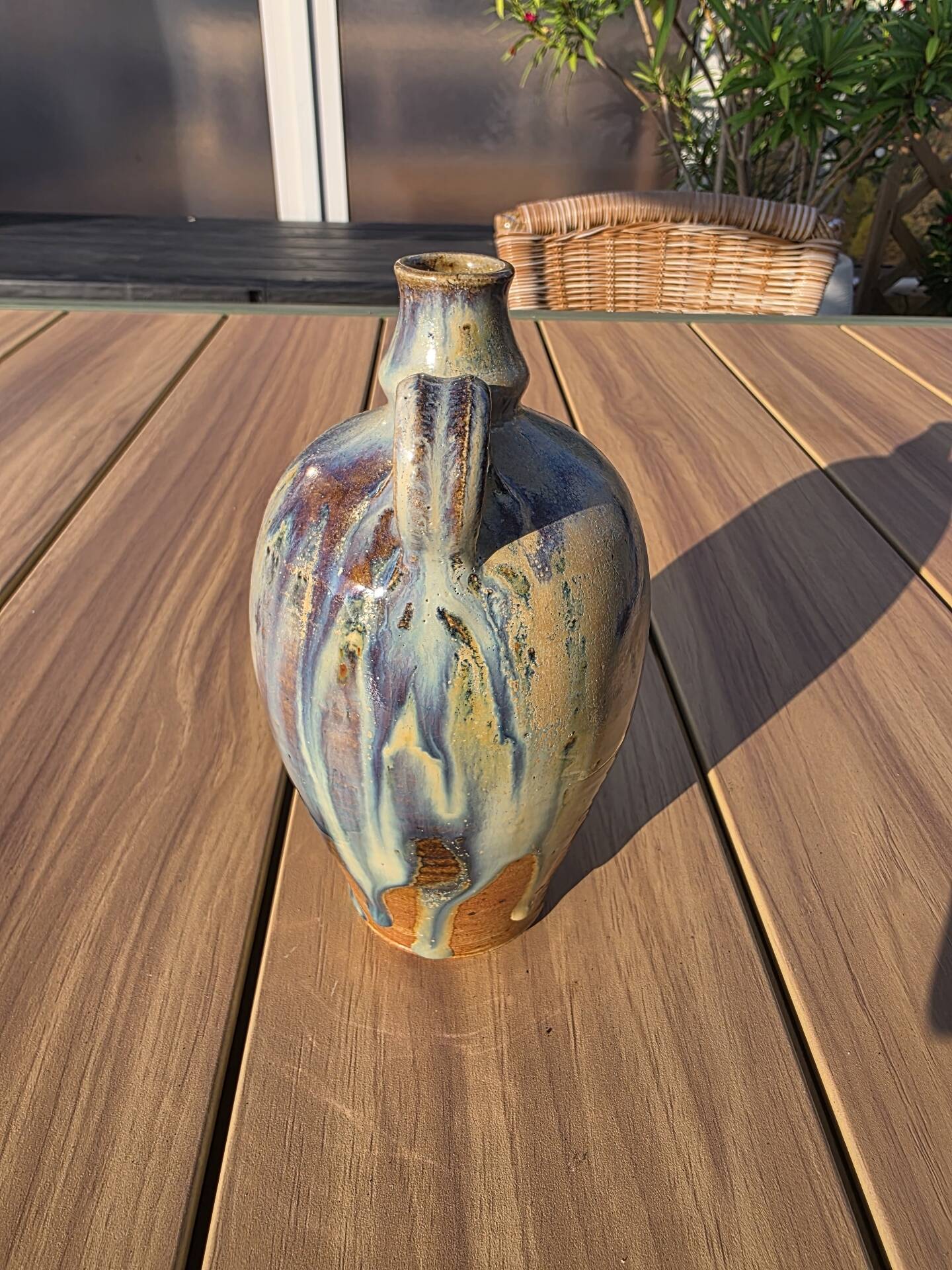Soliflore Ceramic Oil Bottle Berangeville Jacques Asserin