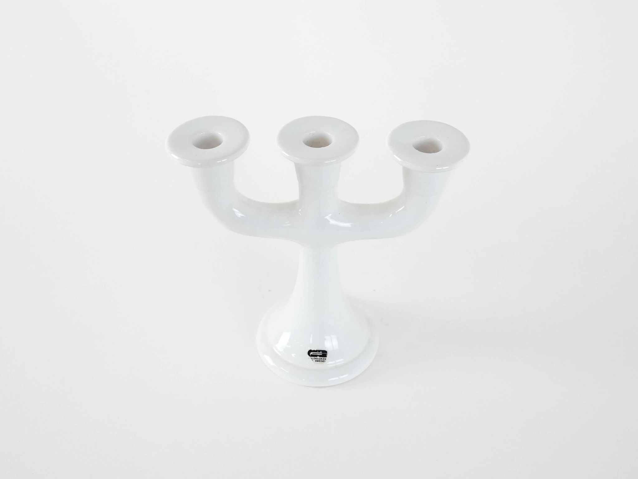 Ceramic candle holder, Swedish design, 1970s, manufacturer: Guldkroken Hjo
