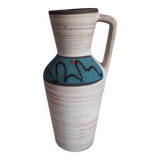 Large vintage ceramic vase signed