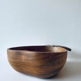 Vintage wooden pineapple cut