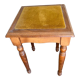 Antique wooden stools, velvet seats