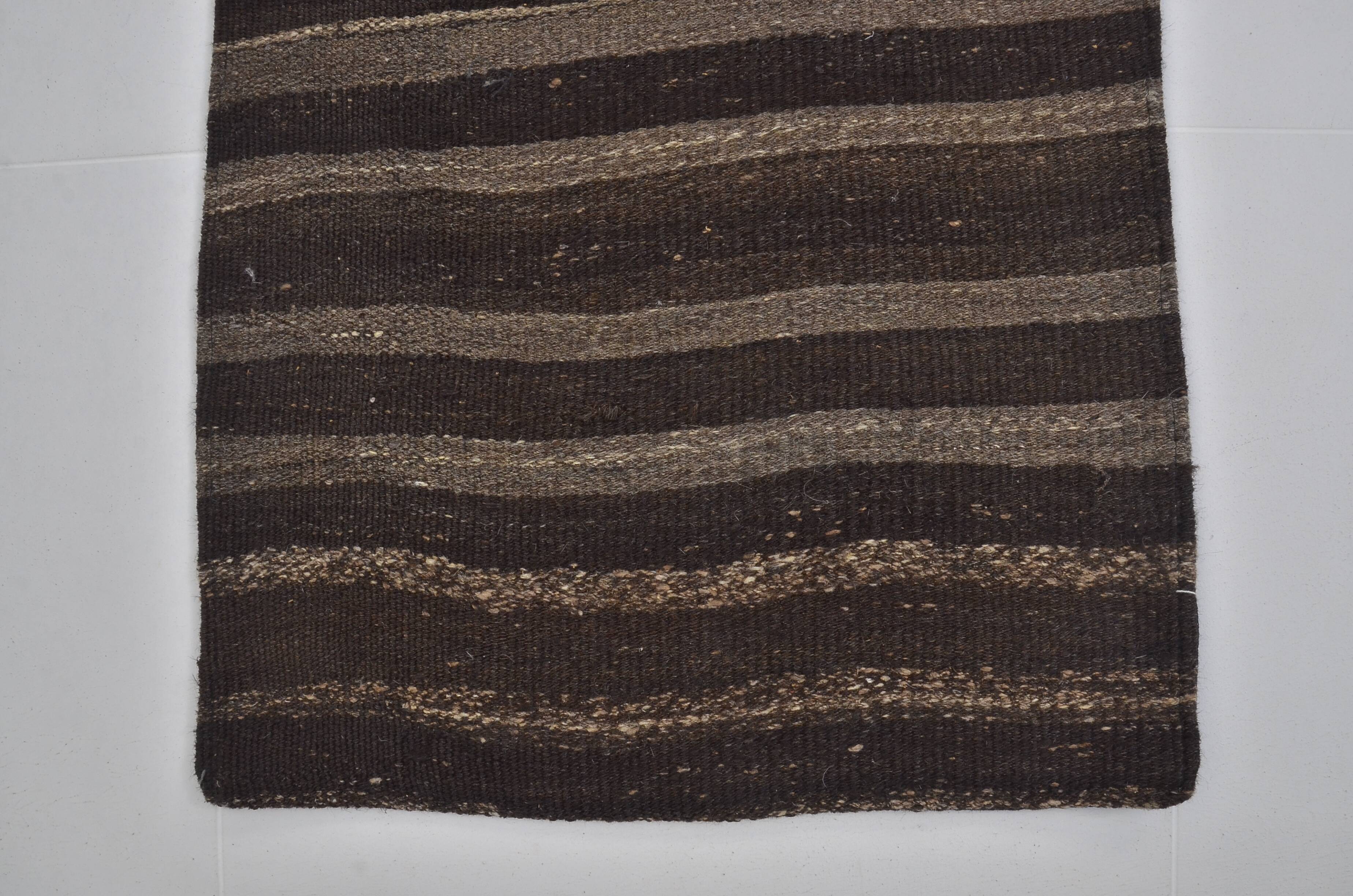 Organic Wool Goat Hair Runner Rug sku 3838