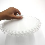 Galette en verre ondulée