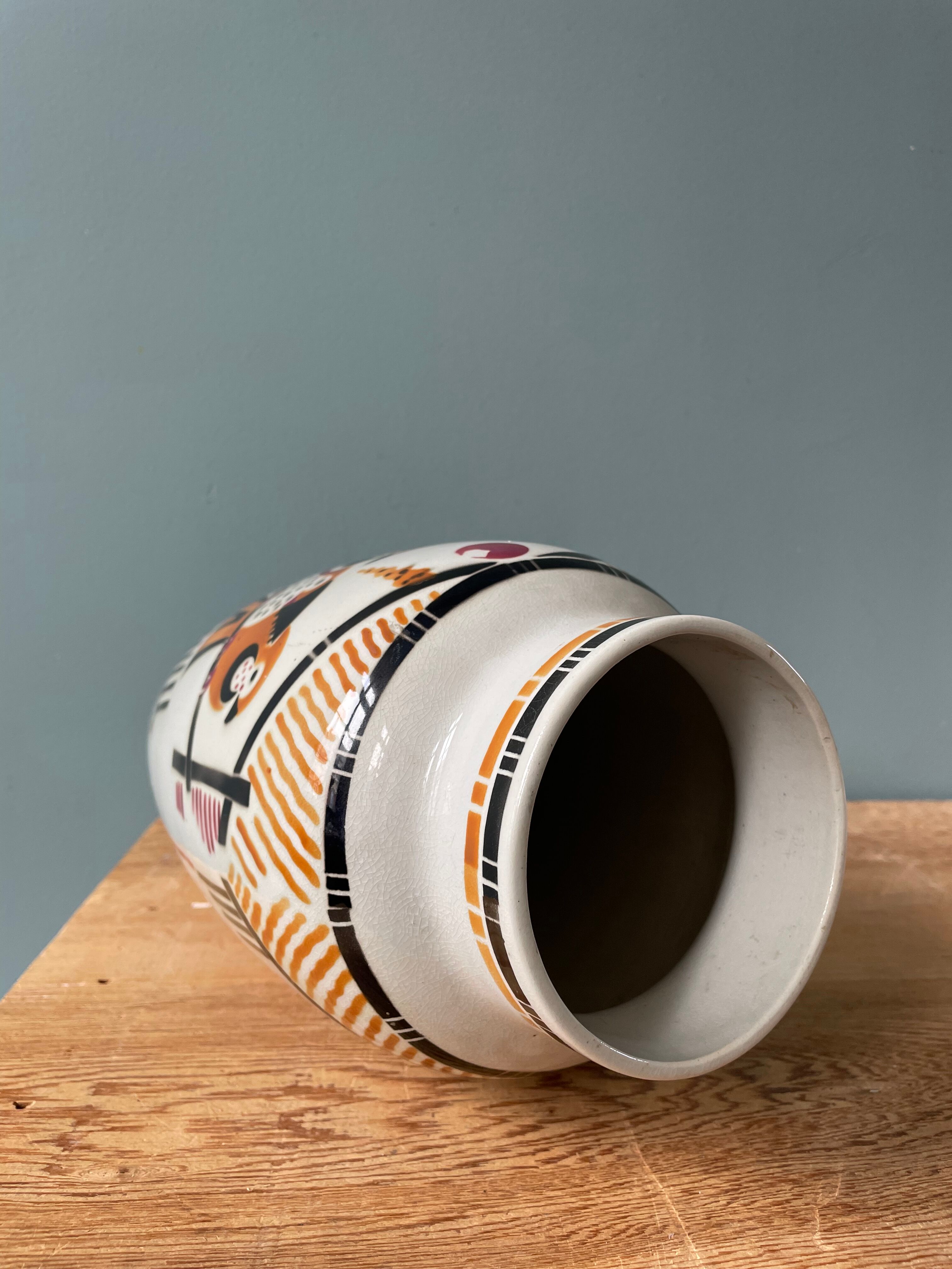 Art Deco vase Keller and Guérin, Lunéville, 1930