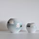 Vases de Bing & Grøndahl de la série Nénuphar, début du 20e siècle.