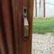 Duo of art deco mirrors on old 70x160 cm cabinet doors