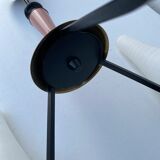 Vintage milk glass pastel color hanging lamp