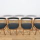 Mid century round extendable dining table and chairs from mcintosh, 1960s, set of 5