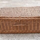 small trunk in old wicker