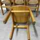 Lot de 4 chaises scandinave möbelfabrik glostrup orme massif vintage 70