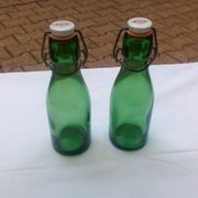 Paire de 2 bouteilles en verre Bulach