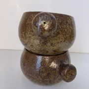 Pyrite stone bowls in