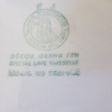 2 vintage mixed dinner plates from Badonviller and Moulin des Loups