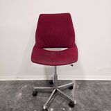 Swivel red desk chair 1970s