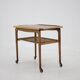 1970s beech serving cart by Drevotvar Czechoslovakia