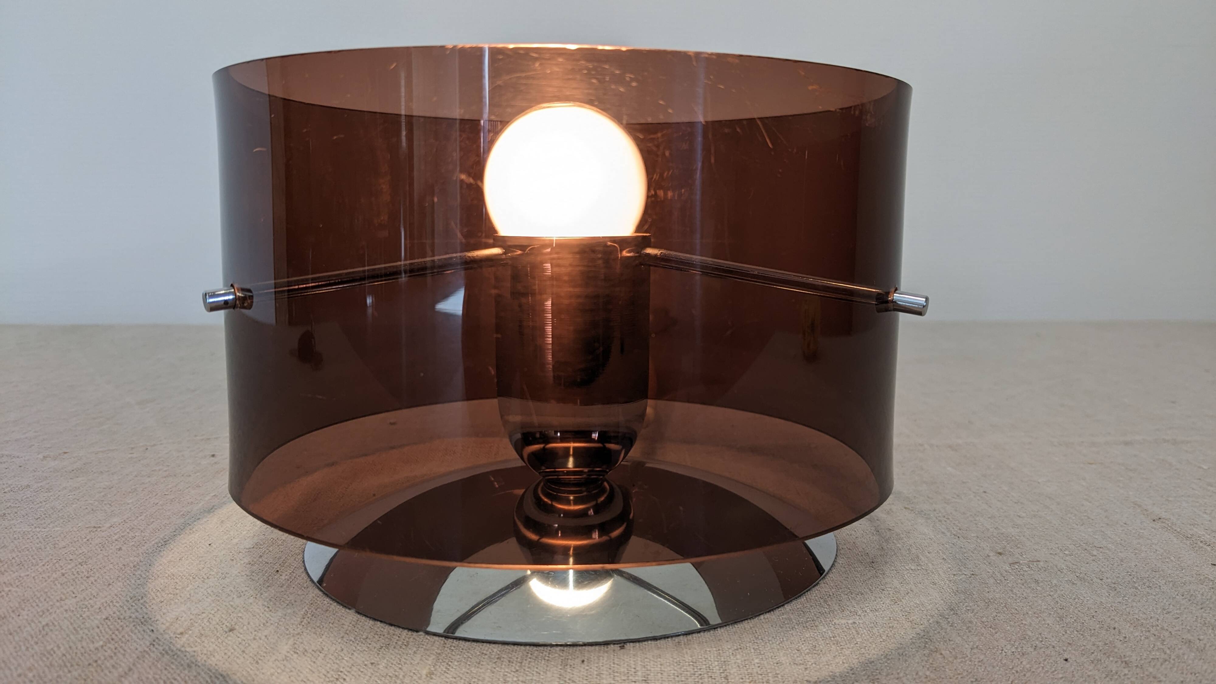 Bedside or ambient lamp by Philippe Rogier for Oxar, France 1970