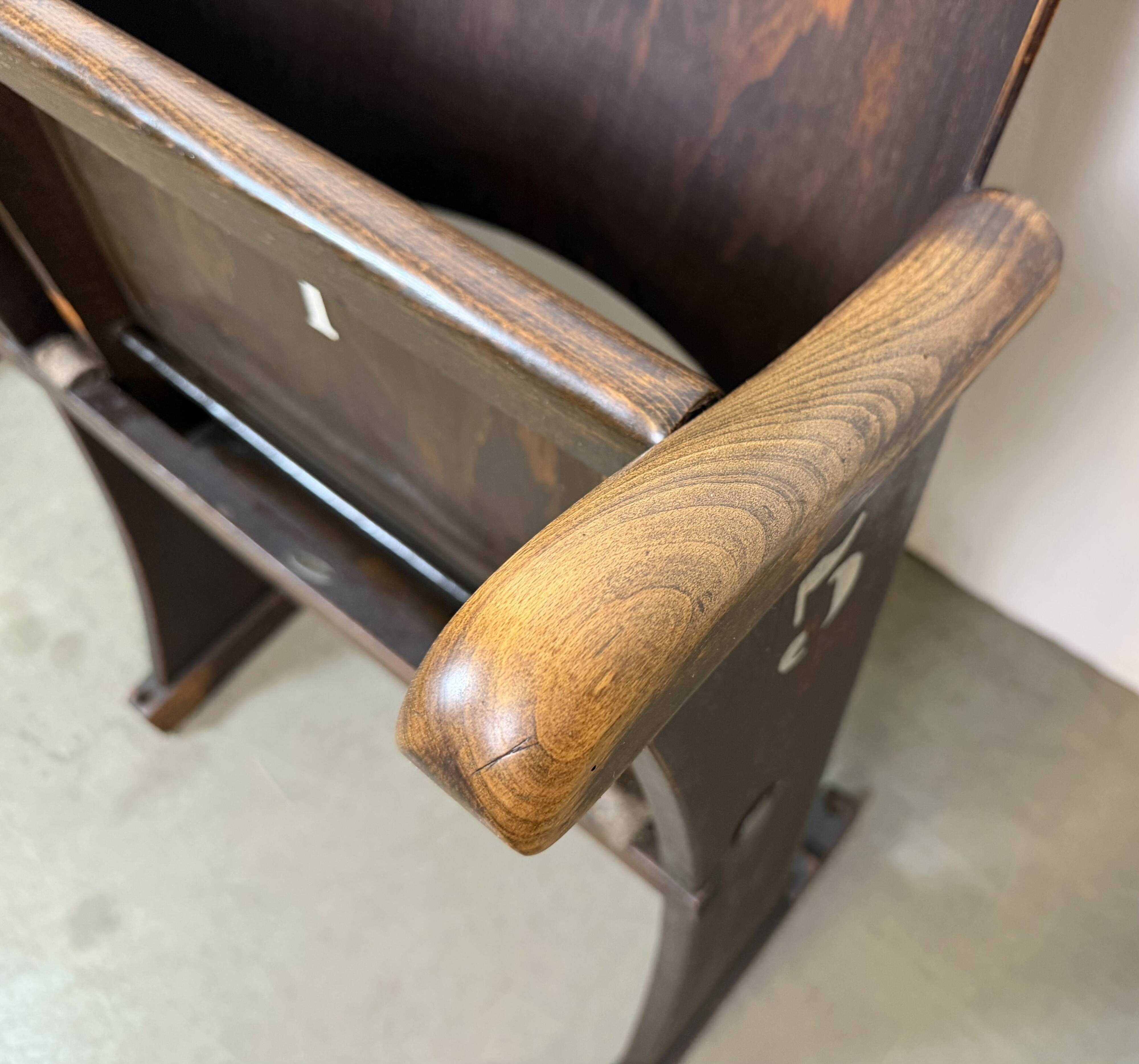 Vintage Two-Seat Cinema Bench from Thonet, 1950s