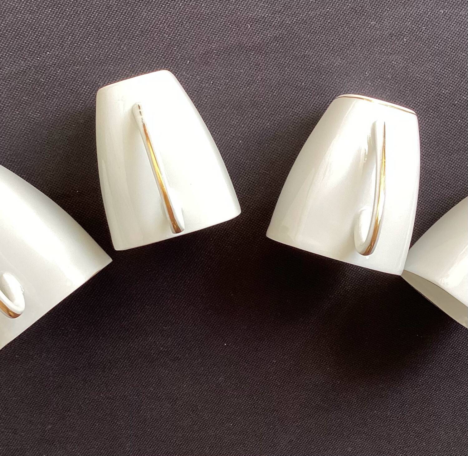 Cups and saucers fine porcelain Raynaud
