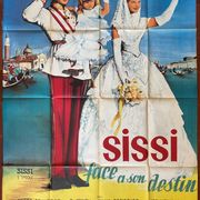 Original cinema poster "Sissi facing her destiny" Romy Schneider 120x160cm 1957