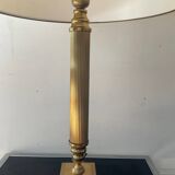 Pair of Empire style brass lamps
