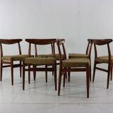 Superb Danish design dining chairs by Hans Wegner
