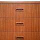 Scandinavian chest of drawers from the 1960s in mahogany