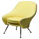 Chair Marco Zanuso Martingala - Bright yellow cotton fabric