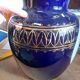 Floor vase Thürigen saxony porcelain probably around 1970 cobalt blue