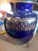 Floor vase Thürigen saxony porcelain probably around 1970 cobalt blue
