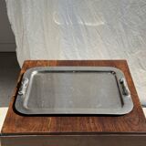 Silver tray with knot pattern handle L47.5