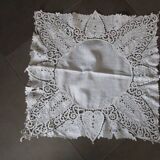 Antique embroidered table centerpiece/placemat 58 cm x 58 cm