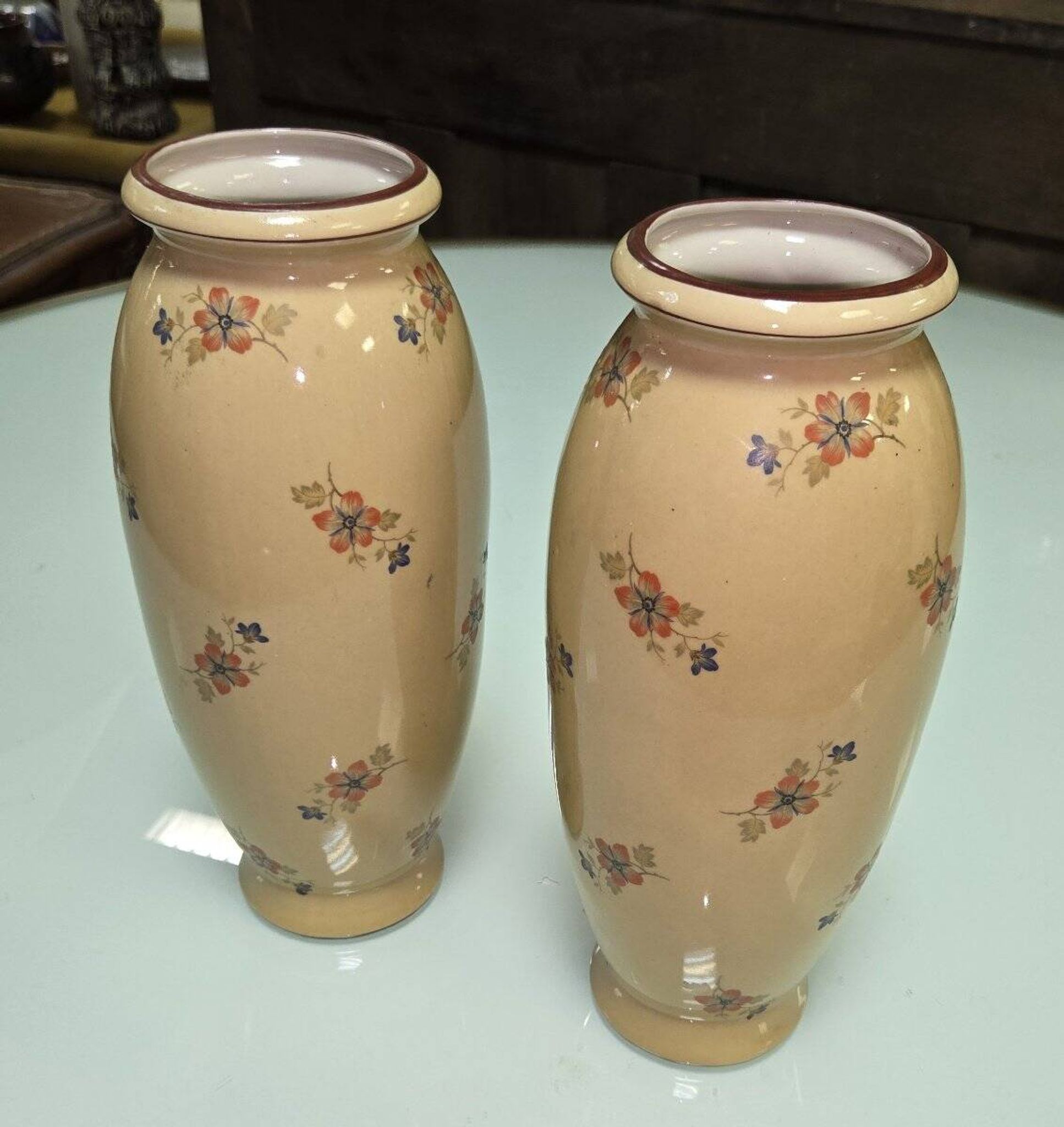 Paire de vases en ceramique d'aprés Jérome Massier