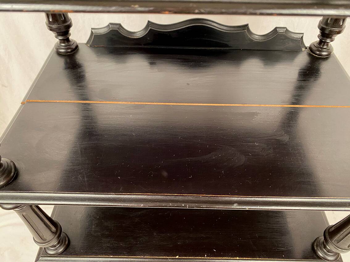 Meuble à partitions Napoléon III en bois noirci