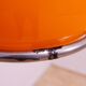 Atomic age Orange glass floor lamp by Tibor Hazi, Hungary, 1973