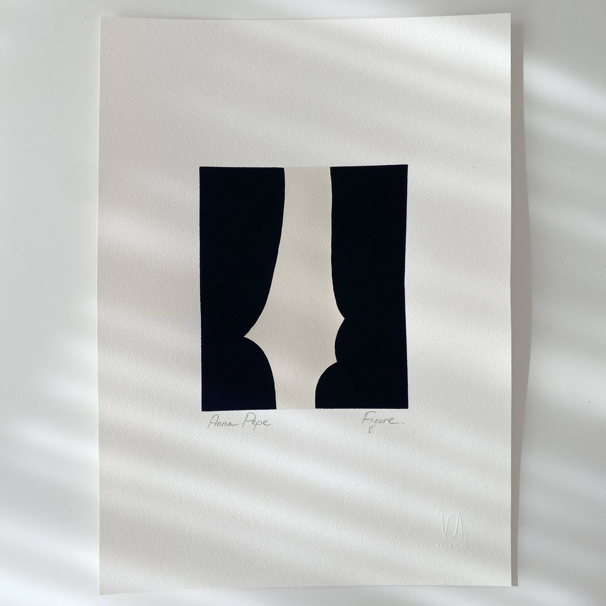 Peinture à la gouache originale "Figure 03"