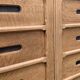 Notary cabinet in solid raw oak, 1920