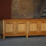 Modern Danish low enfilade in oak with panelled doors, mid-20th century.