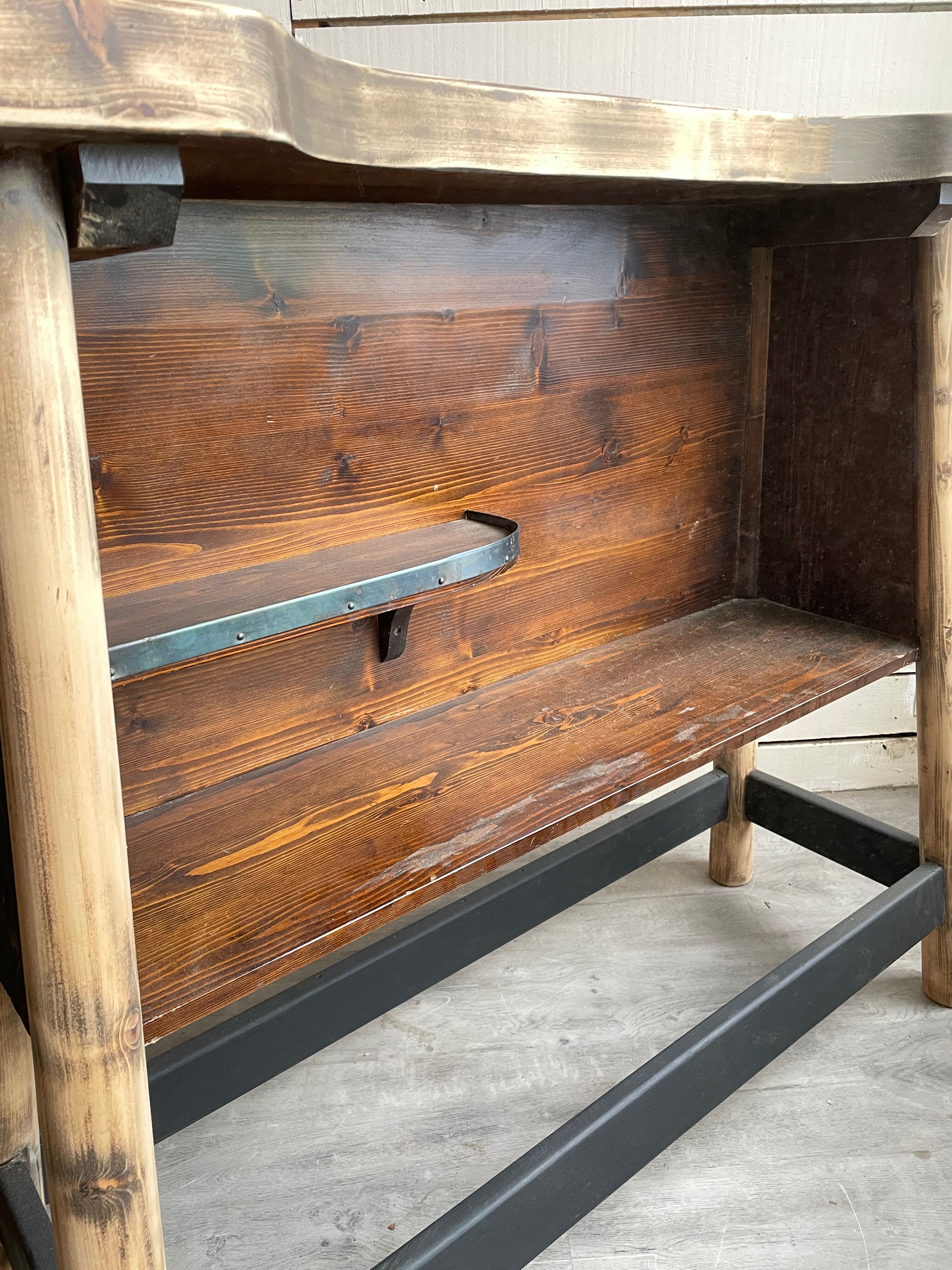 Vintage wood bar