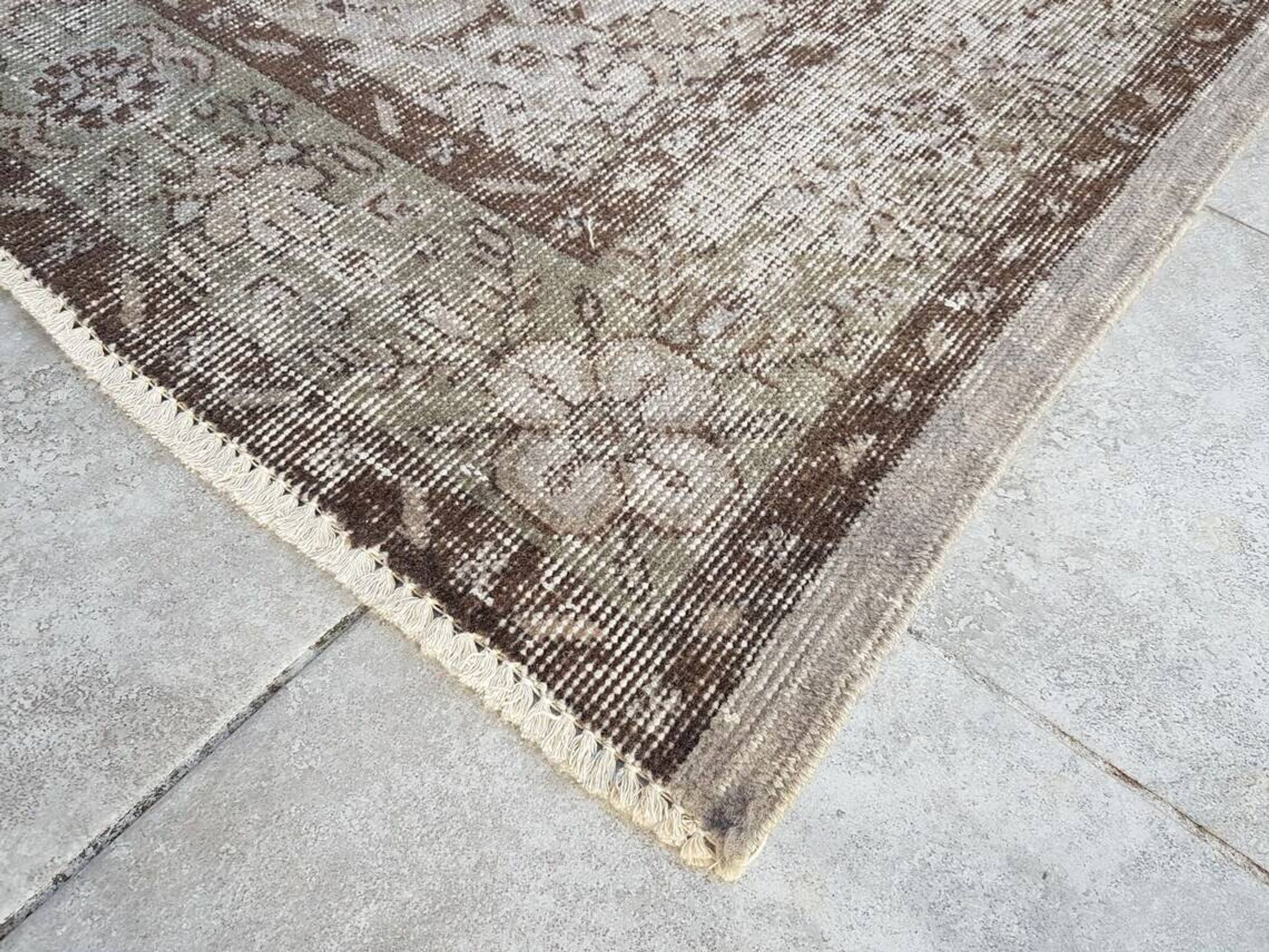 Turkish Handmade Vintage Tribal Rug sku v512