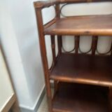 Pair of rattan bedside tables