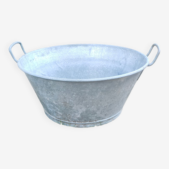 Bassine ancienne en zinc