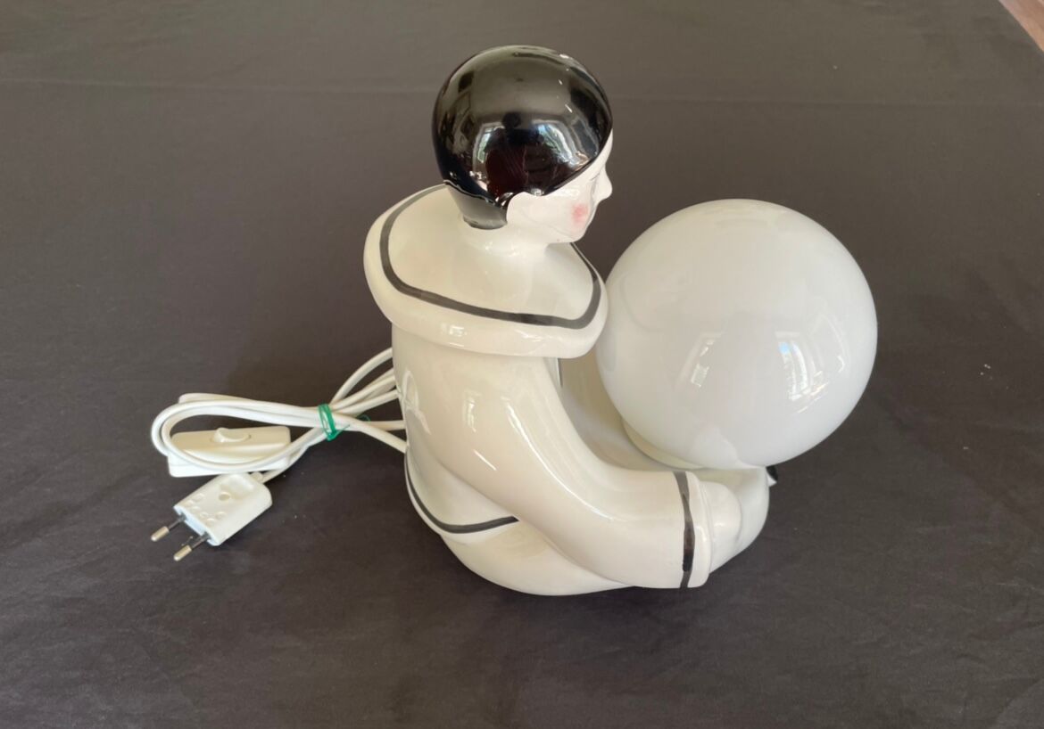 Ceramic lamp Pierrot