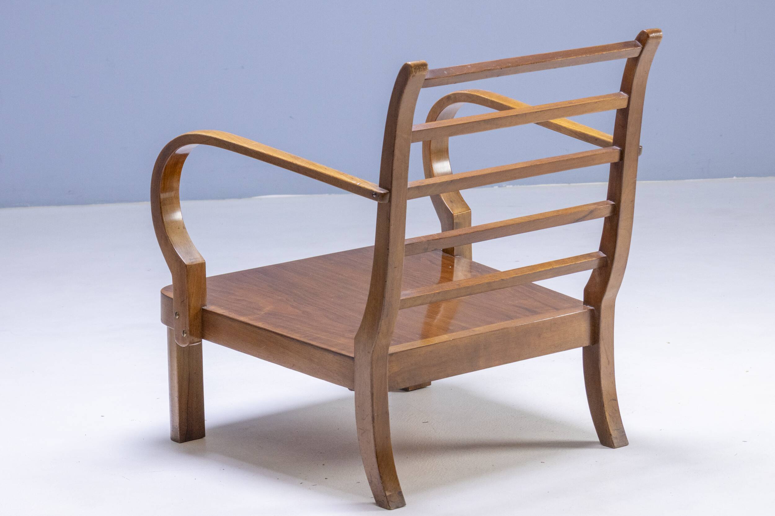 Paire de fauteuils Thonet, structure en bois courbé, années 1940