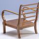 Paire de fauteuils Thonet, structure en bois courbé, années 1940.