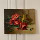 Ancienne peinture de roses